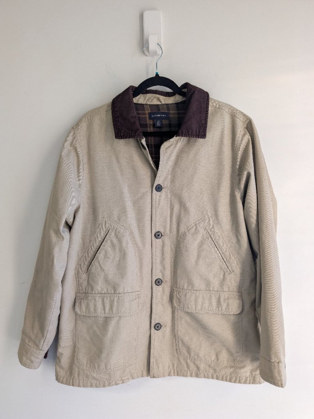 Land's End Barn Coat Chore Jacket with Corduroy